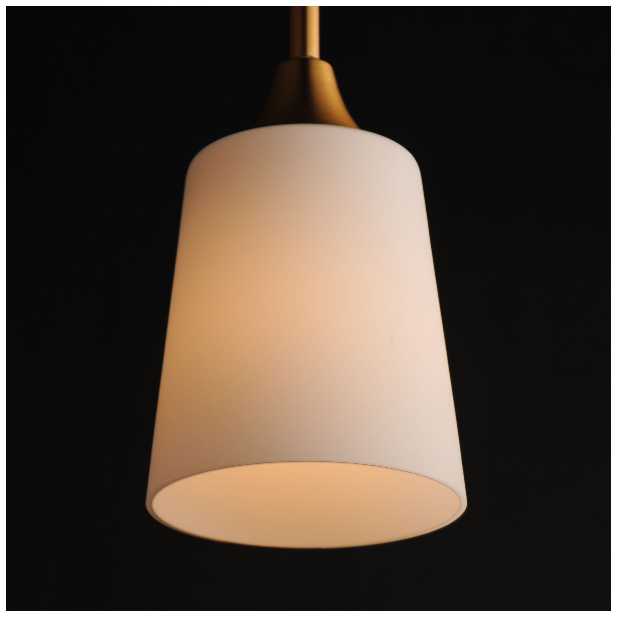 Image 5 Maxim Hudson 4 3/4" Satin White/Natural Aged Brass Mini Pendant more views