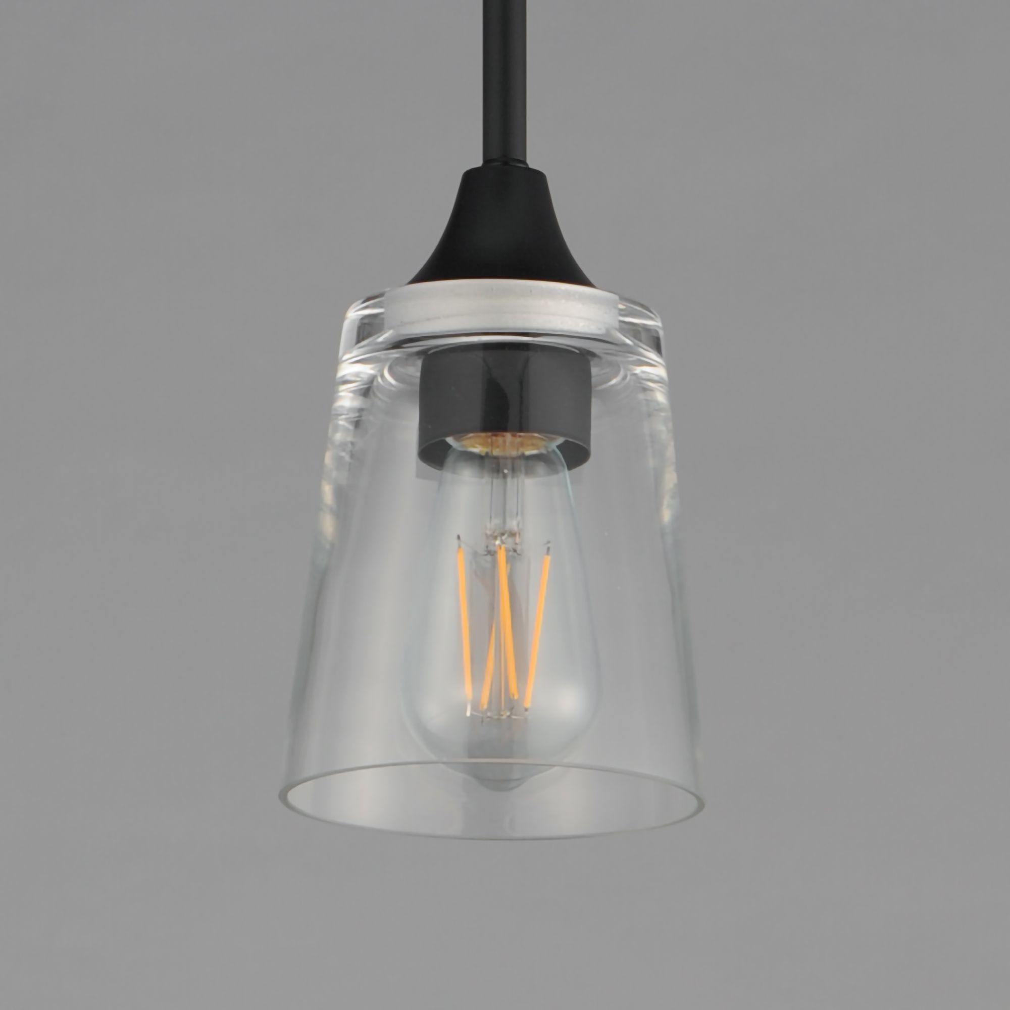 Image 5 Maxim Hudson 4 3/4" Wide Clear/Black Mini Pendant more views