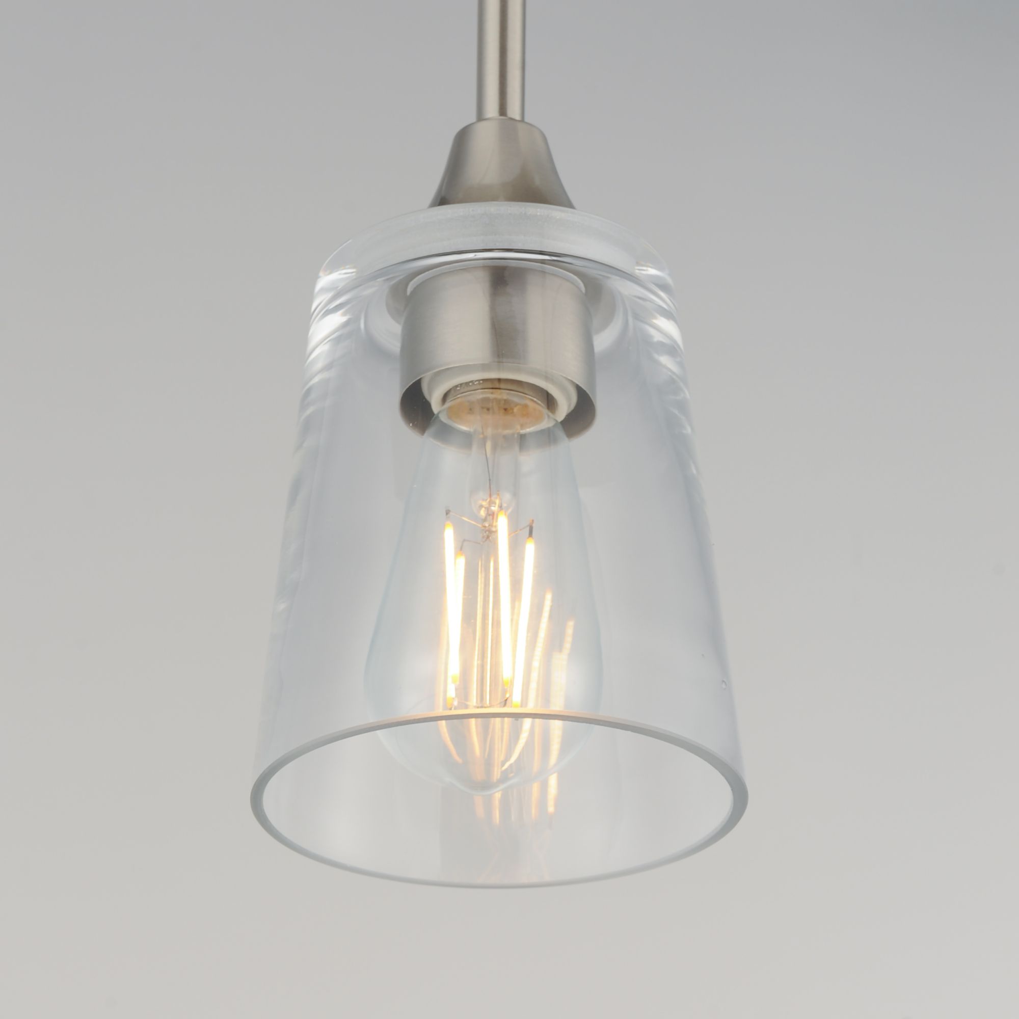 Image 5 Maxim Hudson 4 3/4" Wide Clear/Satin Nickel Mini Pendant more views