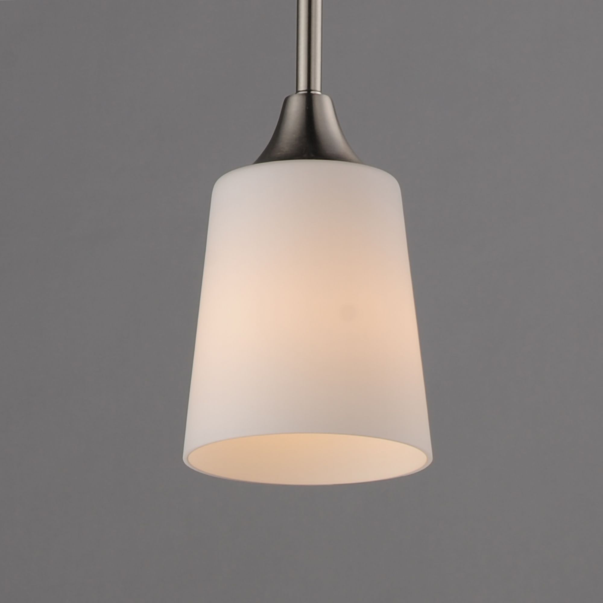 Image 5 Maxim Hudson 4 3/4" Wide White/Satin Nickel Mini Pendant more views