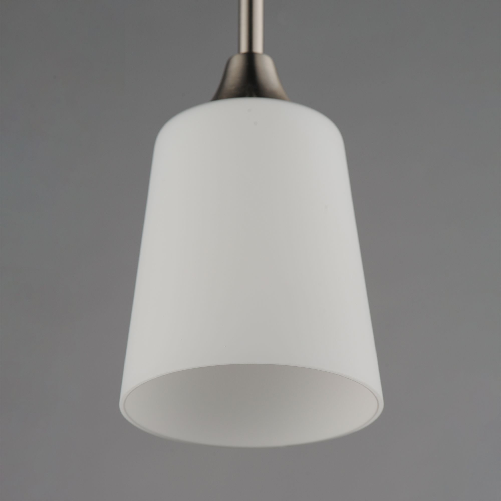 Image 4 Maxim Hudson 7 3/4" Wide White/Satin Nickel 1-Light Pendant more views