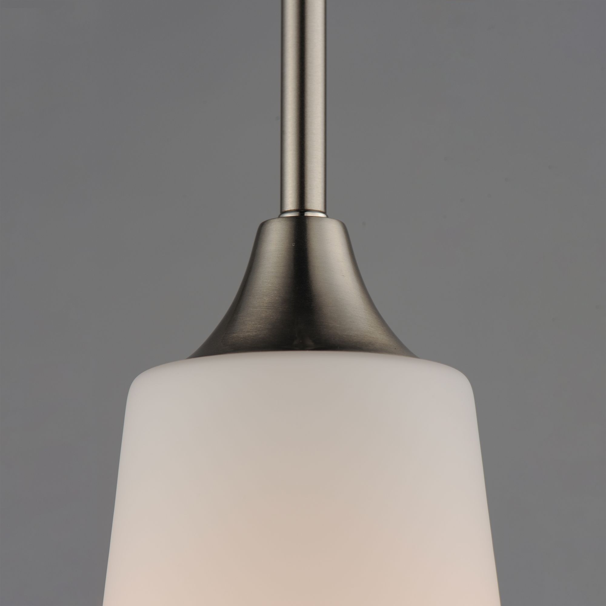 Image 5 Maxim Hudson 7 3/4" Wide White/Satin Nickel 1-Light Pendant more views