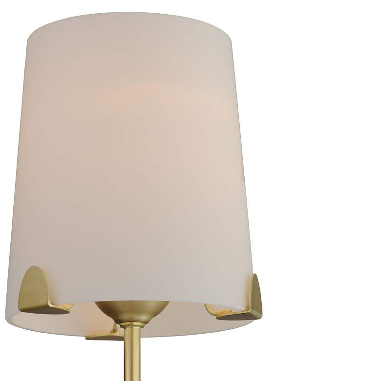 Image 7 Maxim Huntington 34" Wide 6-Light Brass Contemporary Shade Chandelier more views