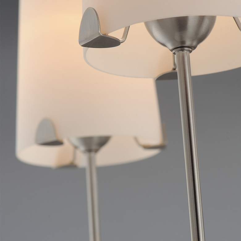 Image 2 Maxim Huntington 34" Wide Satin Nickel 6-Light Chandelier more views