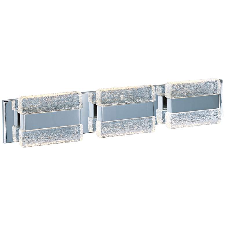 Image 1 Maxim Ice 28 inch Wide Polished Chrome LED Bath Light