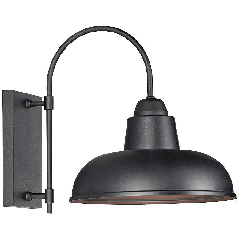 Image 1 Maxim Industrial 15 3/4 inch High Black Outdoor Wall Light