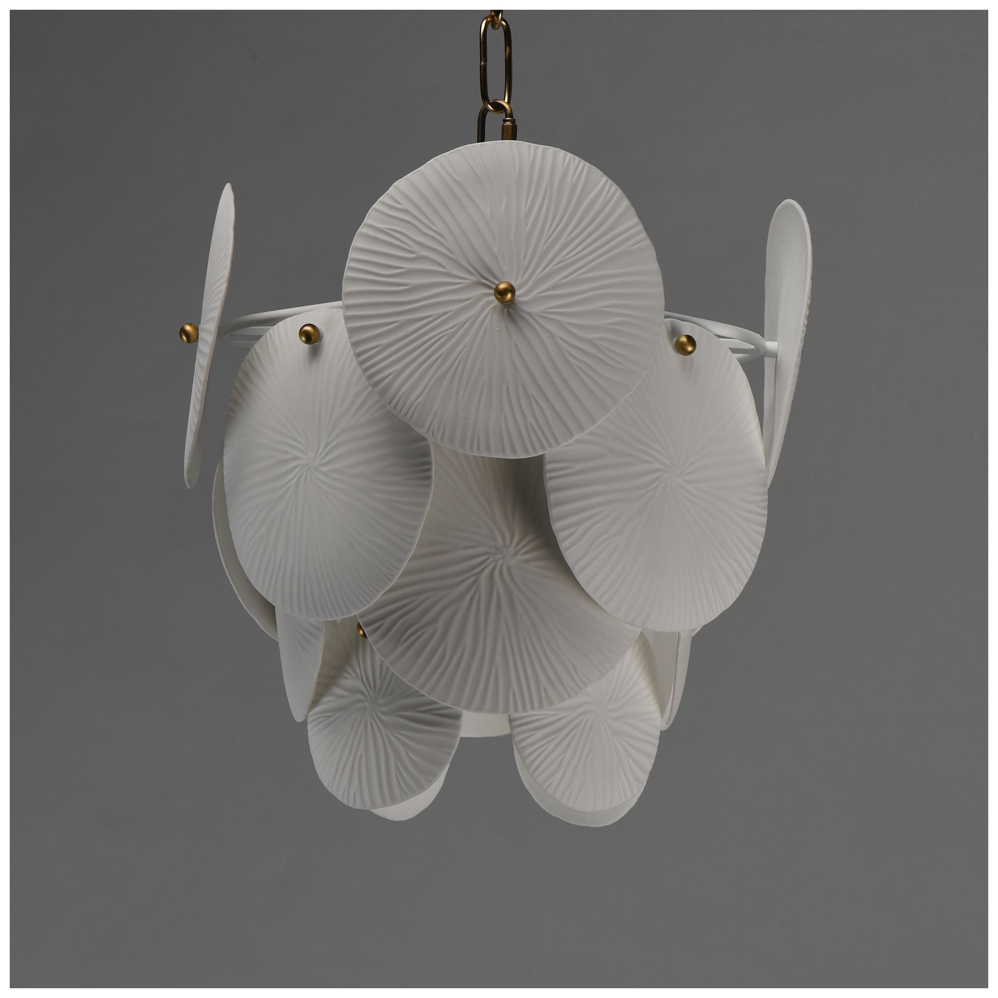 Image 5 Maxim Isla 12" Wide White/Natural Aged Brass 1-Light Pendant more views