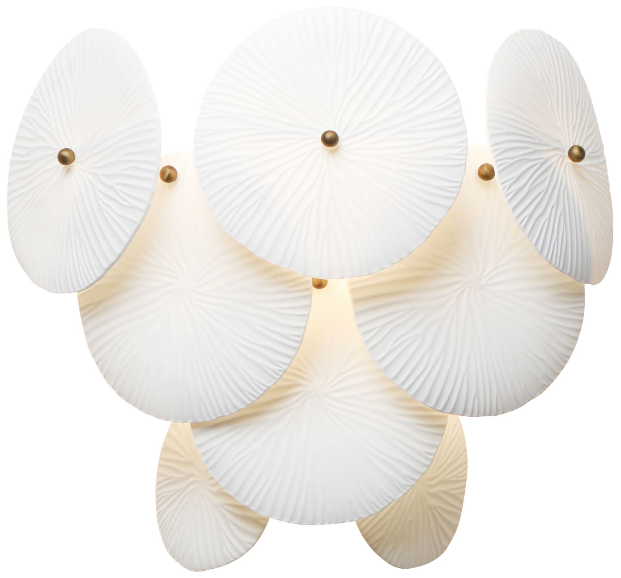 Maxim Isla 13" High White/Natural Aged Brass 1-Light Sconce