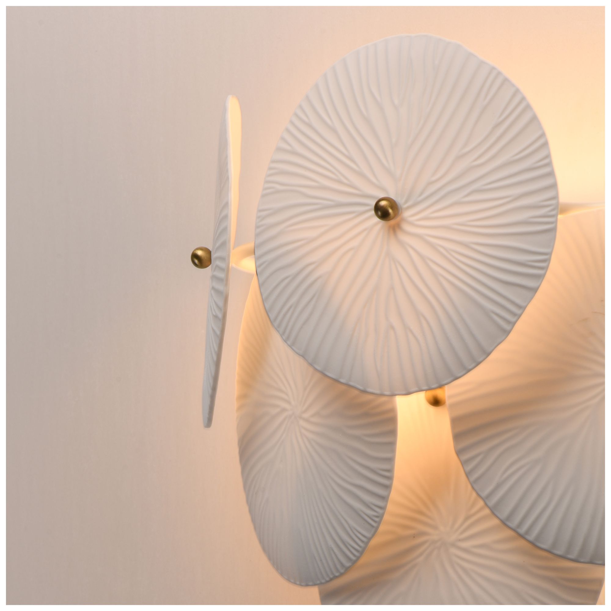 Image 6 Maxim Isla 13" High White/Natural Aged Brass 1-Light Sconce more views