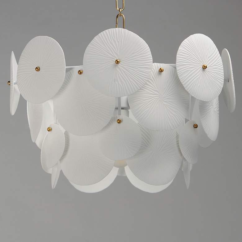 Image 2 Maxim Isla 20 1/2"W Brass and White Ceramic Pendant Light more views