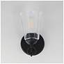 2_Maxim  Jackson 9 3/4" High Black Hole 1-Light Wall Sconce more views