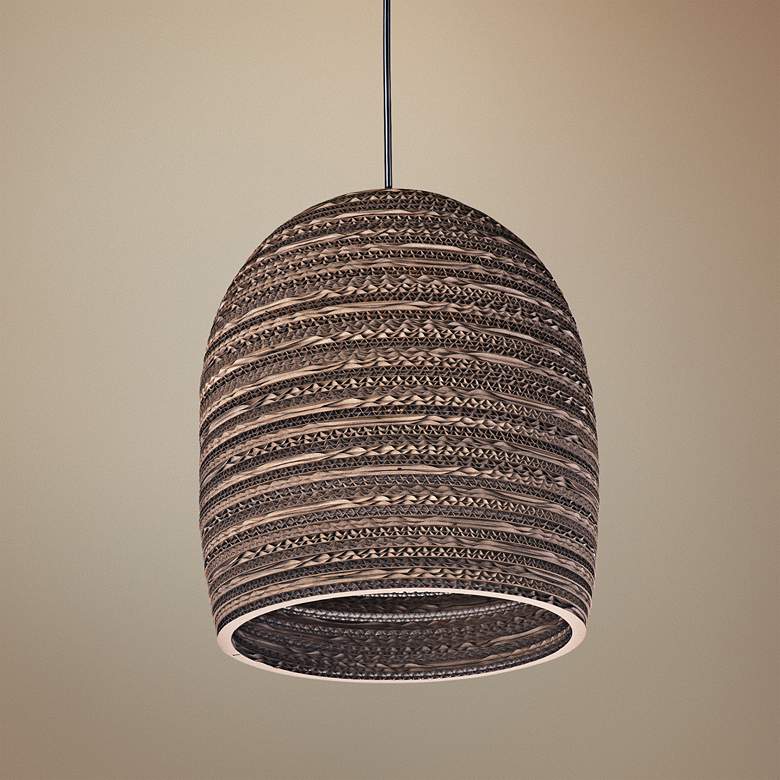 Image 1 Maxim Java 10 1/2" Wide Black Mini Pendant Light