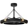 1_Maxim Jewel 33" Wide Black/Gold Wifi-Enabled LED Fandelight