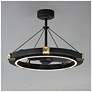 3_Maxim Jewel 33" Wide Black/Gold Wifi-Enabled LED Fandelight more views