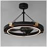 4_Maxim Jewel 33" Wide Black/Gold Wifi-Enabled LED Fandelight more views