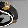 5_Maxim Jewel 33" Wide Black/Gold Wifi-Enabled LED Fandelight more views