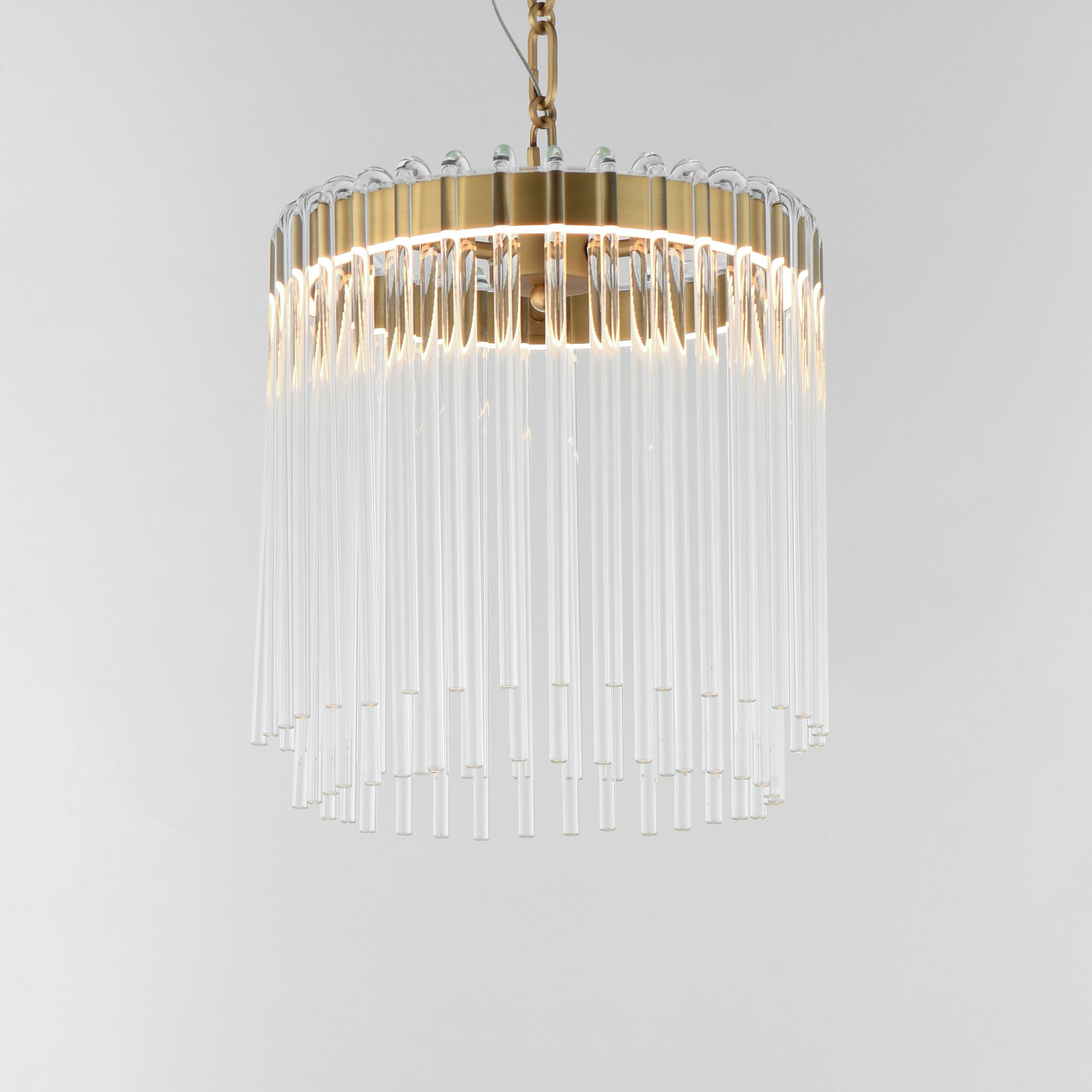 Image 3 Maxim Jolie 11" Wide Natural Aged Brass LED Pendant more views