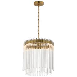 Maxim Jolie 11" Wide Natural Aged Brass LED Pendant