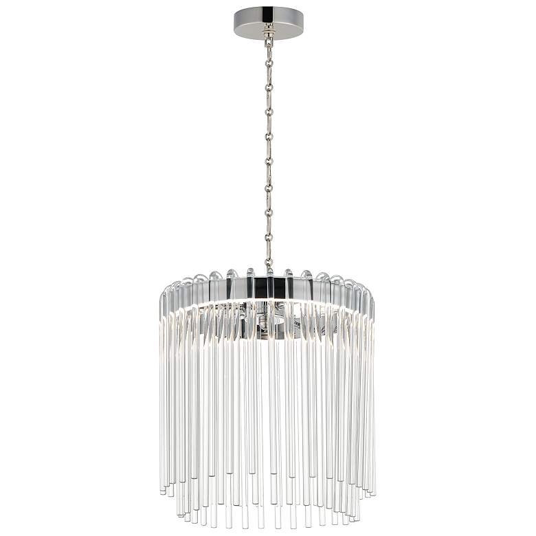 Image 1 Maxim Jolie 11" Wide Polished Nickel LED Pendant