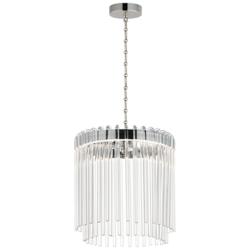 Maxim Jolie 11" Wide Polished Nickel LED Pendant