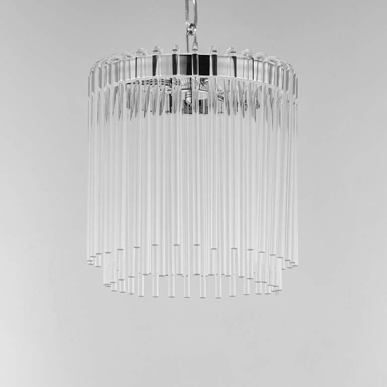 Image 2 Maxim Jolie 11" Wide Polished Nickel LED Pendant more views