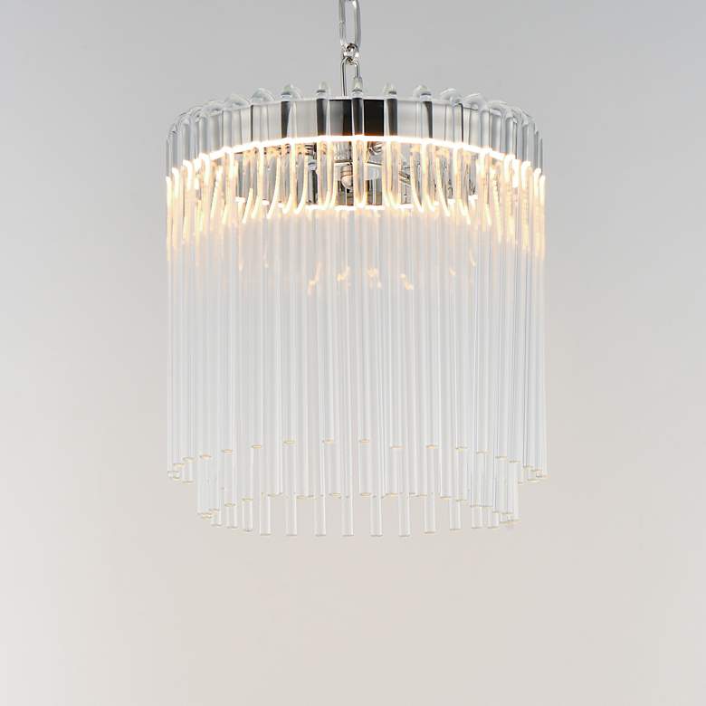 Image 3 Maxim Jolie 11" Wide Polished Nickel LED Pendant more views
