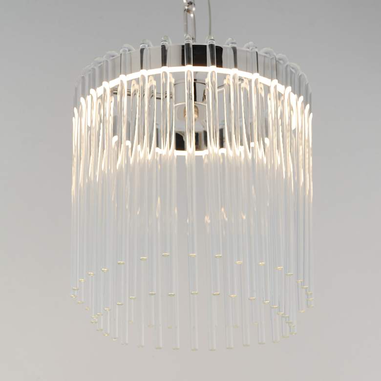 Image 4 Maxim Jolie 11" Wide Polished Nickel LED Pendant more views
