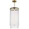 Maxim Jolie 14" Wide Natural Aged Brass Foyer Pendant