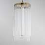 2_Maxim Jolie 14" Wide Natural Aged Brass Foyer Pendant more views