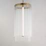 3_Maxim Jolie 14" Wide Natural Aged Brass Foyer Pendant more views