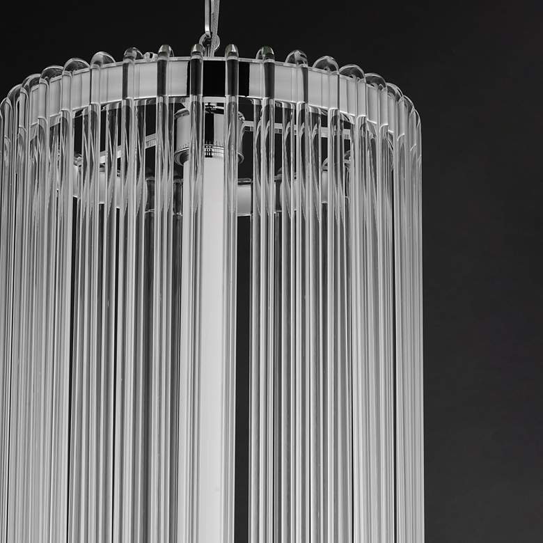 Image 4 Maxim Jolie 14" Wide Polished Nickel Foyer Pendant more views