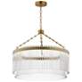 1_Maxim Jolie 24" Wide Natural Aged Brass LED Pendant