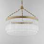 2_Maxim Jolie 24" Wide Natural Aged Brass LED Pendant more views