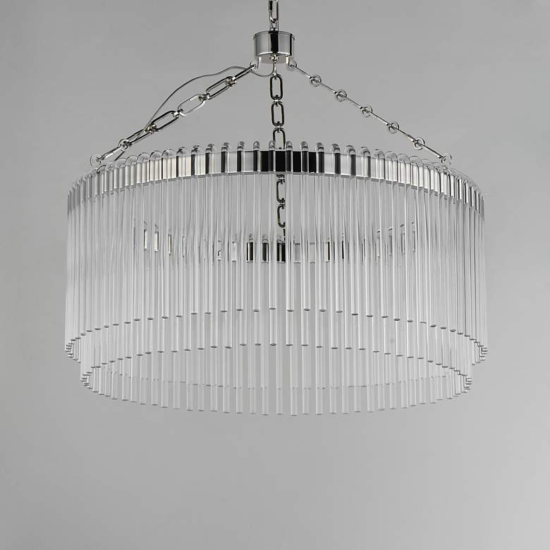 Image 2 Maxim Jolie 24" Wide Polished Nickel LED Pendant more views