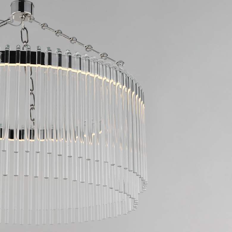 Image 4 Maxim Jolie 24" Wide Polished Nickel LED Pendant more views