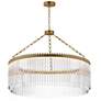 1_Maxim Jolie 34" Wide Natural Aged Brass LED Pendant Light