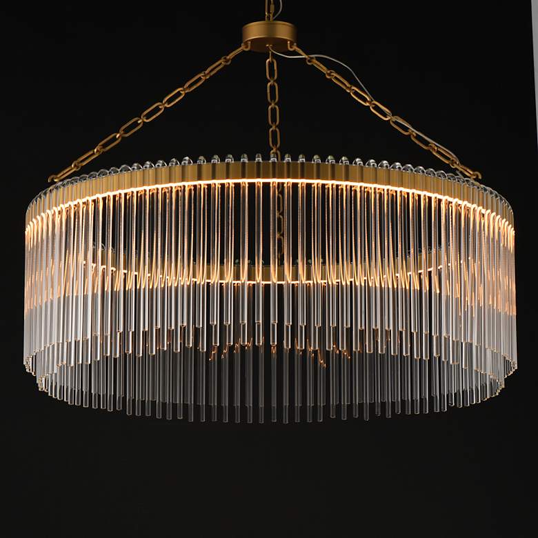 Image 3 Maxim Jolie 34" LED Pendant Natural Aged Brass more views