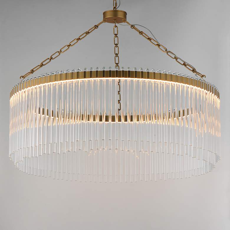 Image 4 Maxim Jolie 34" LED Pendant Natural Aged Brass more views