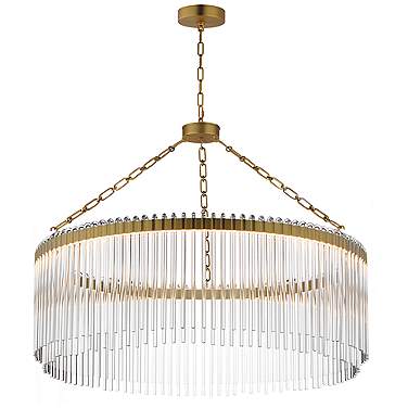 Maxim Jolie 34" Wide Natural Aged Brass LED Pendant Light