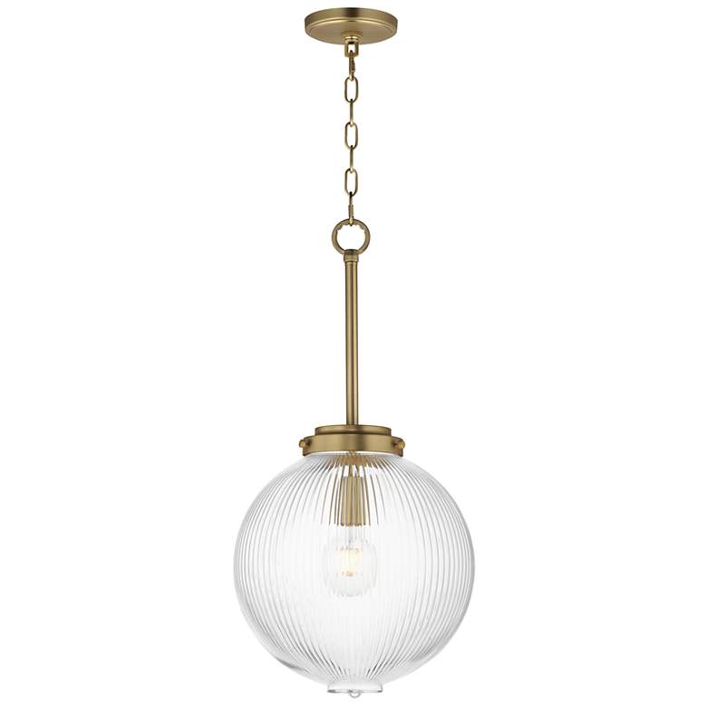 Image 1 Maxim Kasbah 12" Wide Satin Brass Pendant