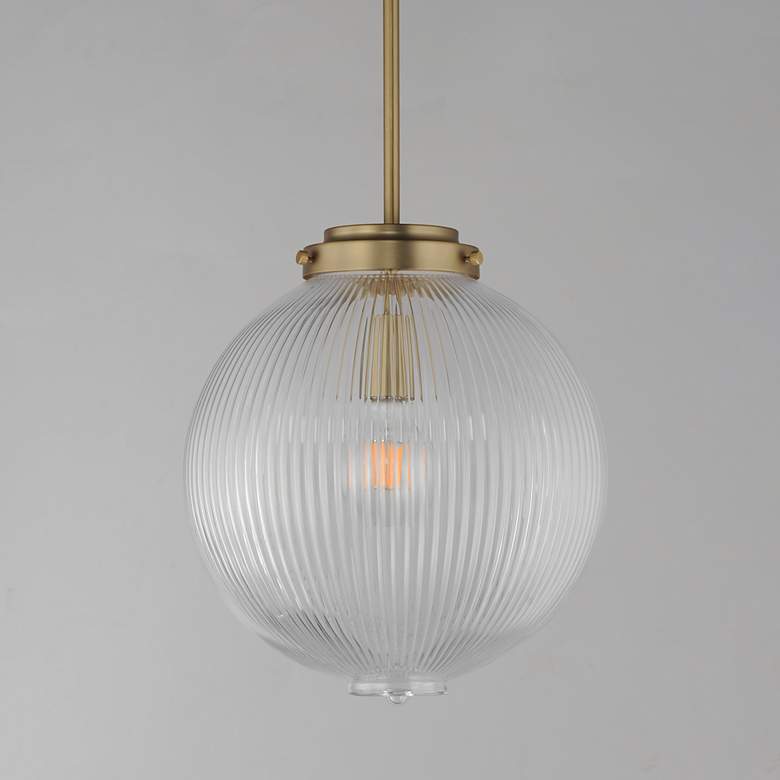 Image 2 Maxim Kasbah 12" Wide Satin Brass Pendant more views