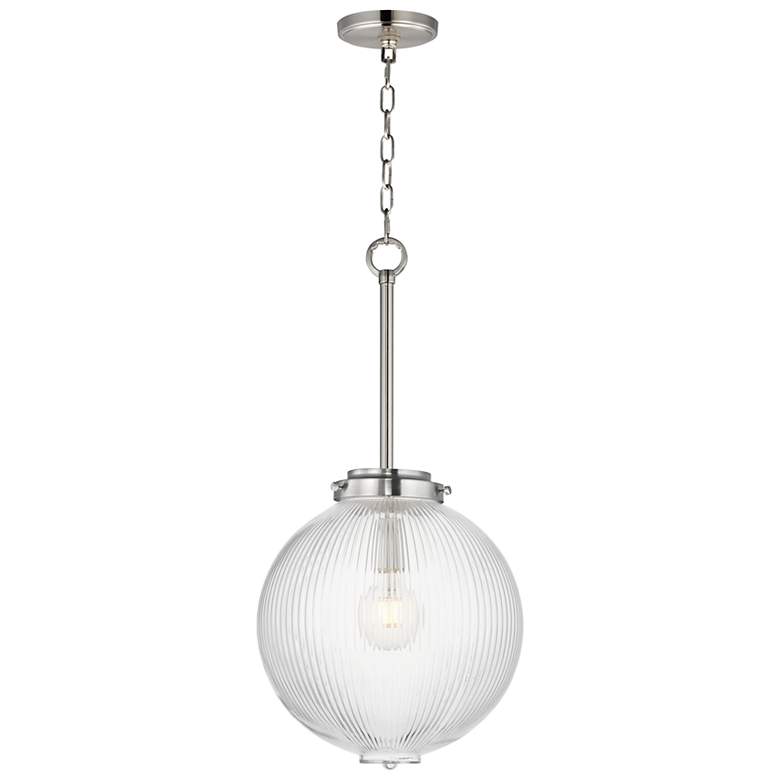 Image 1 Maxim Kasbah 12" Wide Satin Nickel Pendant