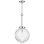 1_Maxim Kasbah 12" Wide Satin Nickel Pendant