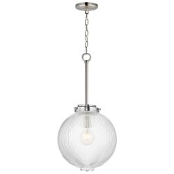 Maxim Kasbah 12" Wide Satin Nickel Pendant