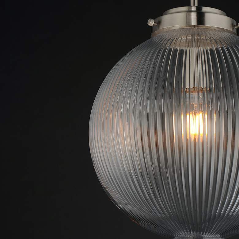 Image 4 Maxim Kasbah 12" Wide Satin Nickel Pendant more views