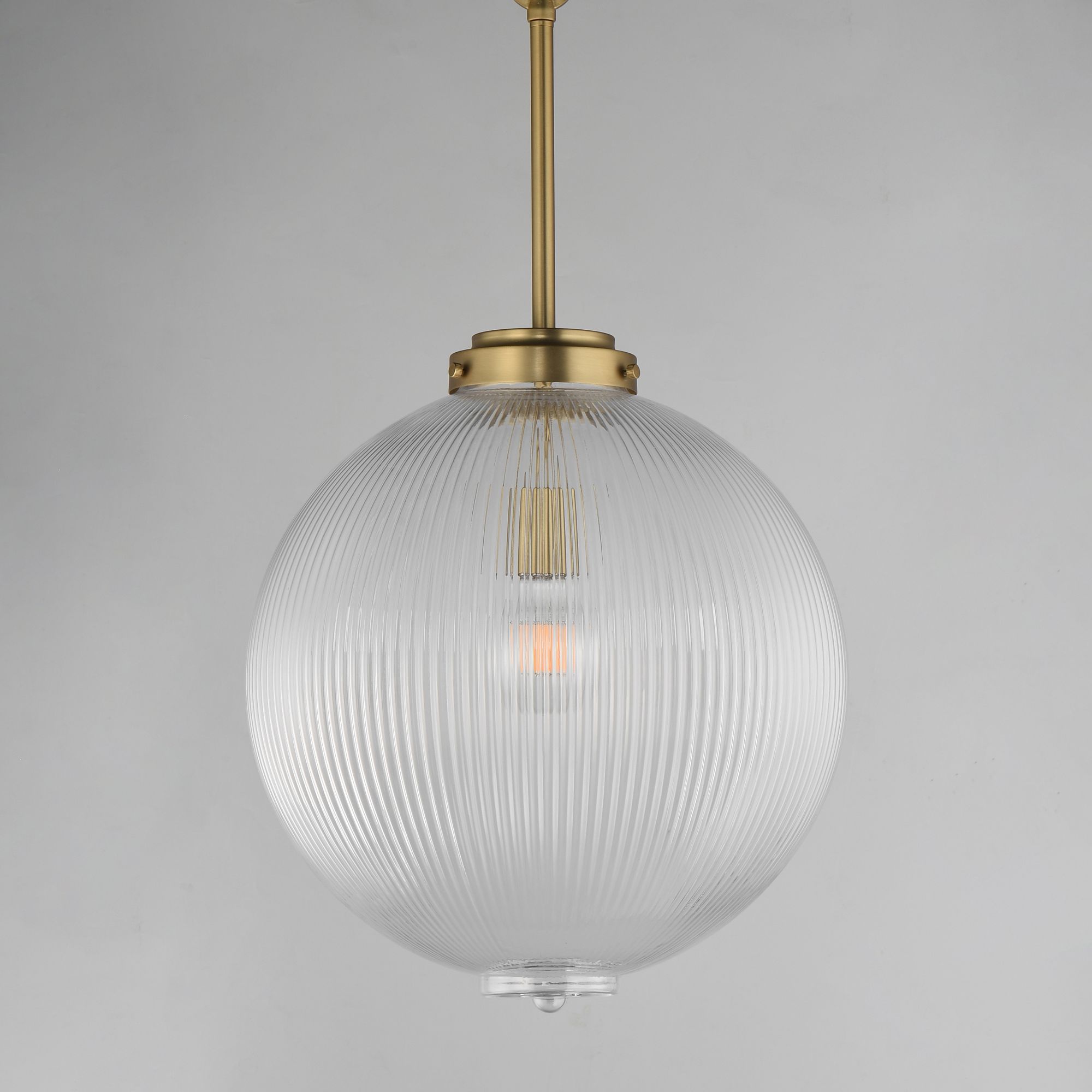 Image 2 Maxim Kasbah 15 3/4"W Satin Brass Clear Glass Pendant Light more views