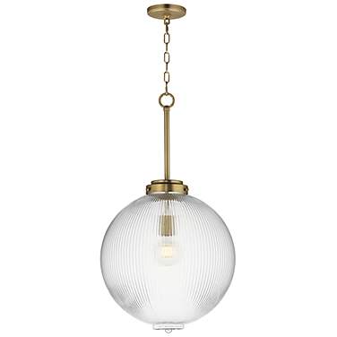 Maxim Kasbah 15 3/4"W Satin Brass Clear Glass Pendant Light