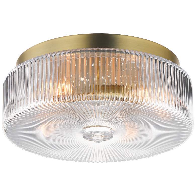 Image 1 Maxim Kasbah 16" Wide Satin Brass 4-Light Ceiling Light