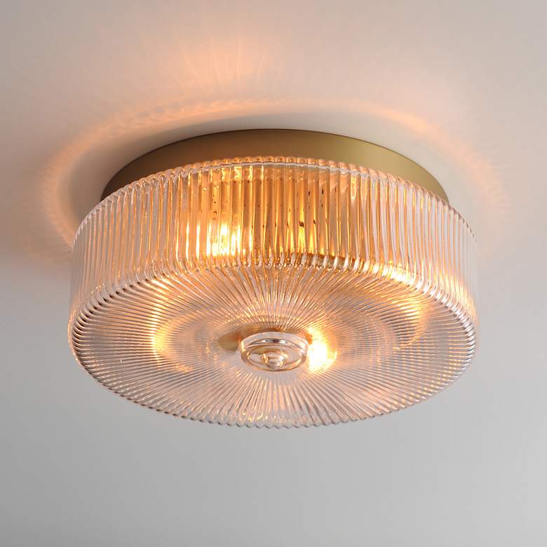 Image 3 Maxim Kasbah 16" Wide Satin Brass 4-Light Ceiling Light more views
