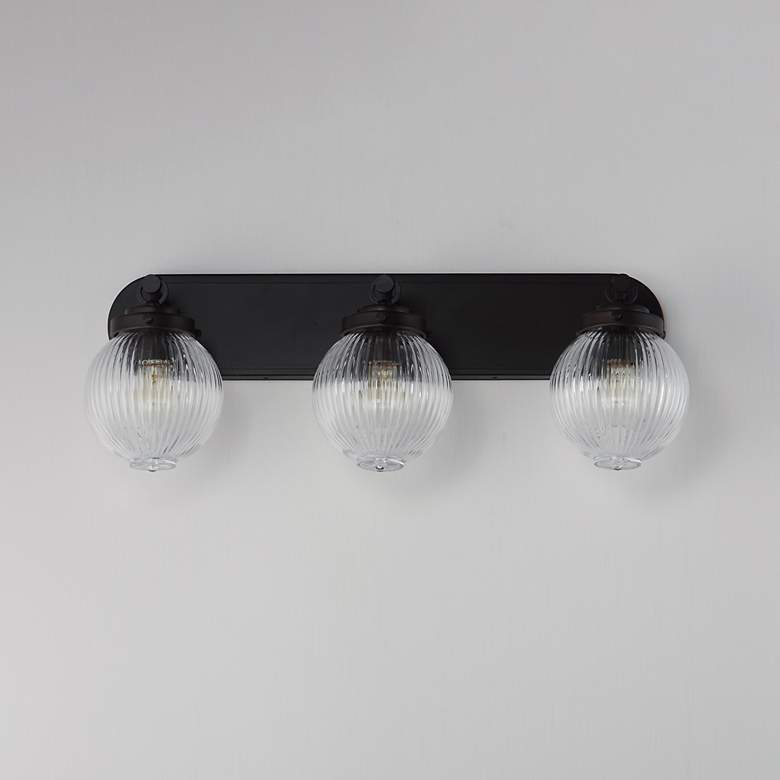 Image 2 Maxim Kasbah 25 1/2" Wide Oil Rubbed Bronze 3-Light Bath Vanity more views